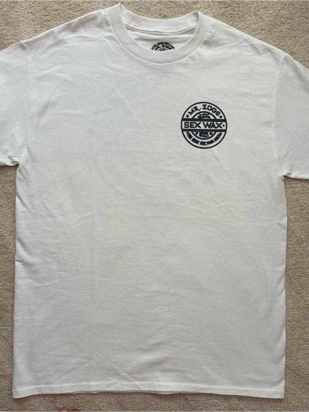 Mr. Zogs S*X Wax White Short-Sleeve Logo T-Shirt